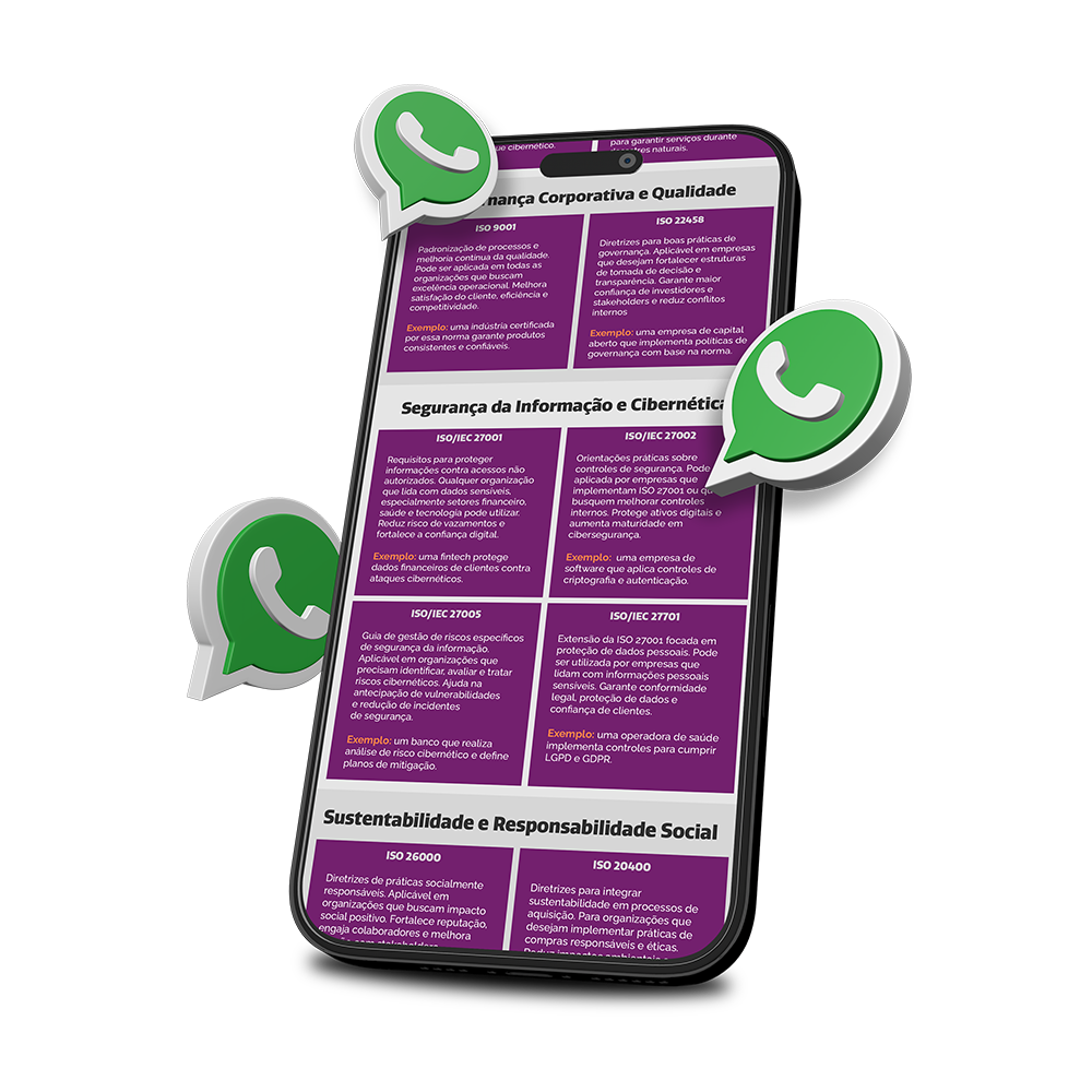 Um tablet branco com símbolos do whatsapp e a imagem de um livro com o título