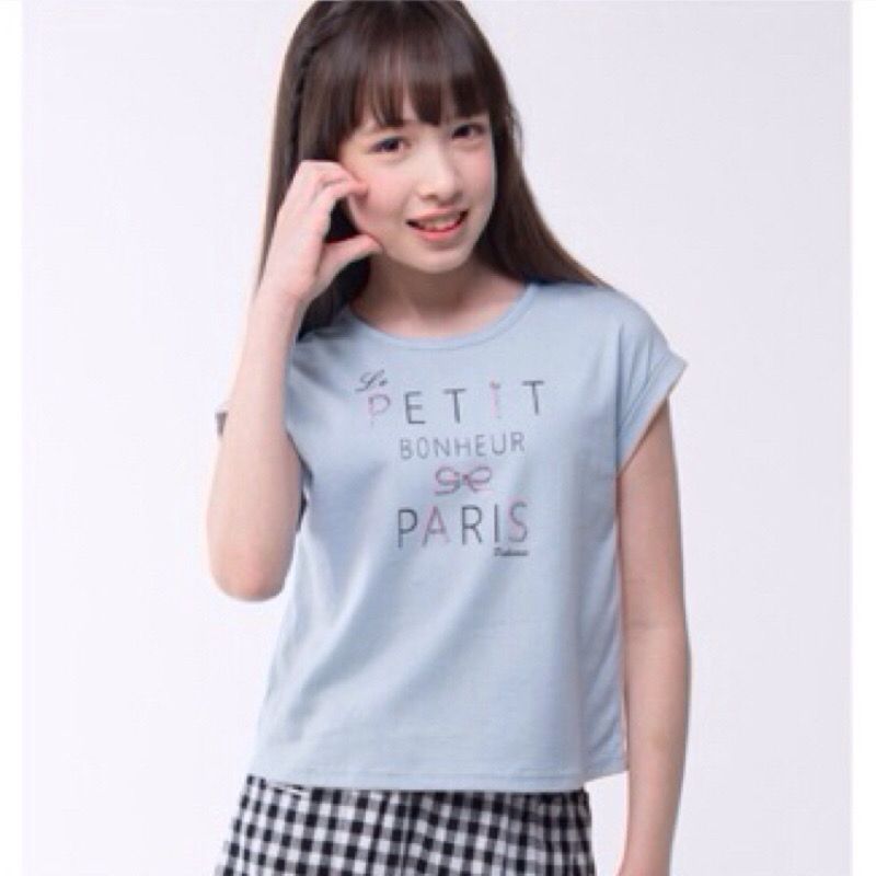 粉紅娜娜童裝/親子款/簡約字母燙鑽上衣62161