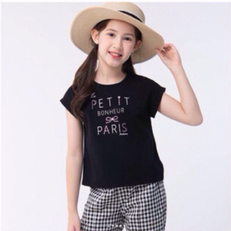 粉紅娜娜童裝/親子款/簡約字母燙鑽上衣62161