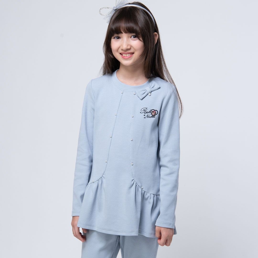 粉紅娜娜童裝/假小外套釘珠上衣63161