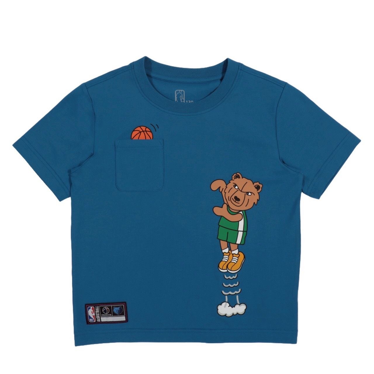 NBA童裝/Q版灰熊隊/中性印花ㄒ恤