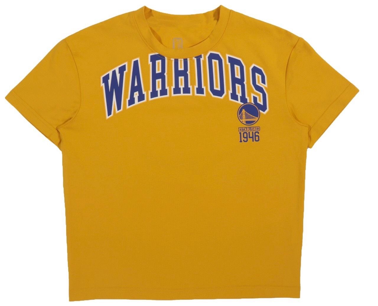 NBA童裝/親子款/勇士隊/中性寬版印花ㄒ恤