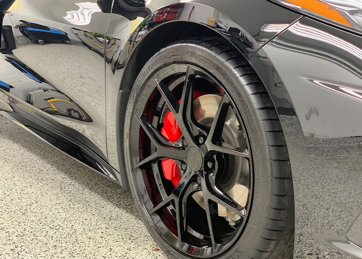 Corvette Wheel that was ceramic coated