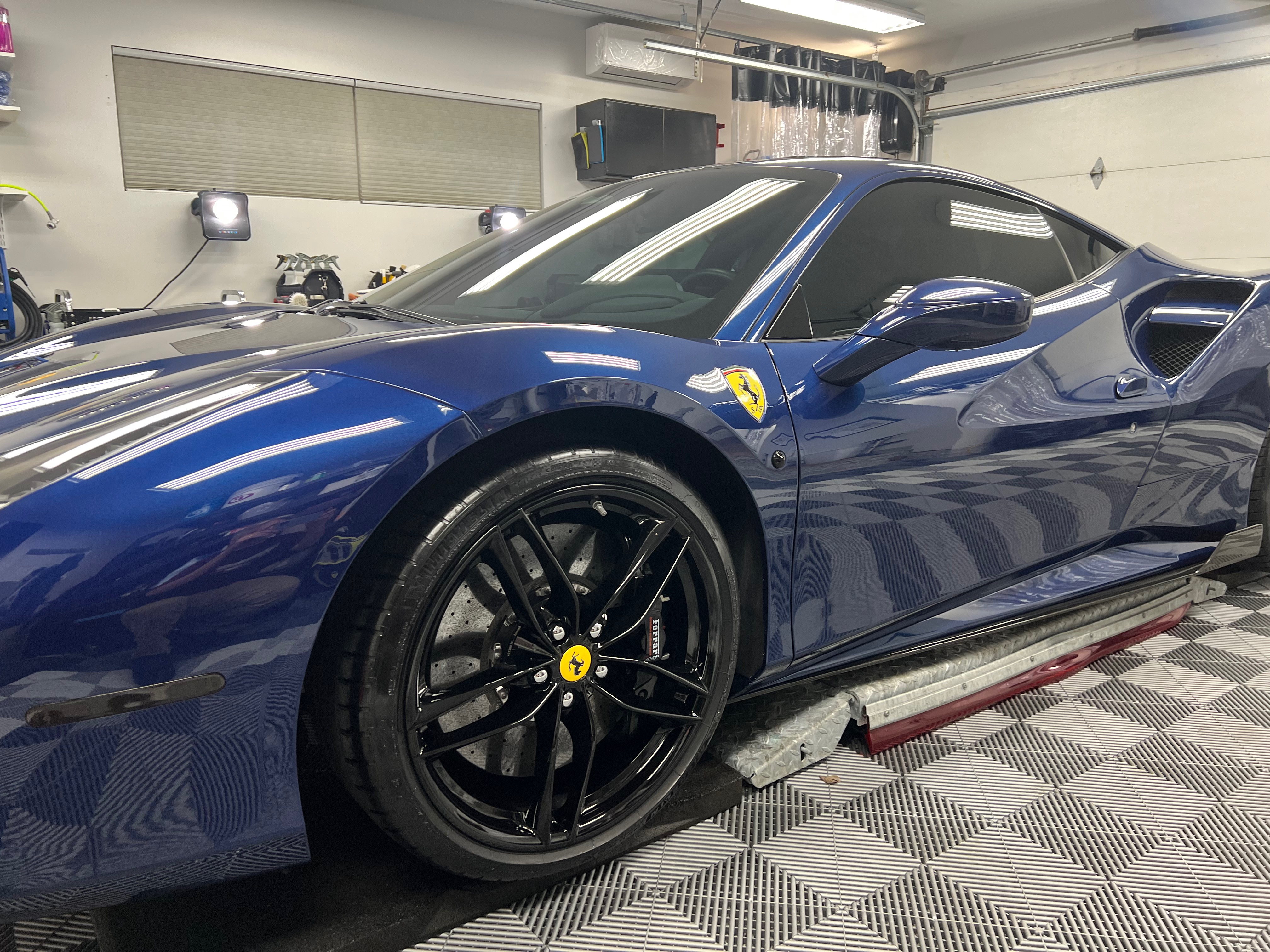 Silver Porsche that was ceramic coated