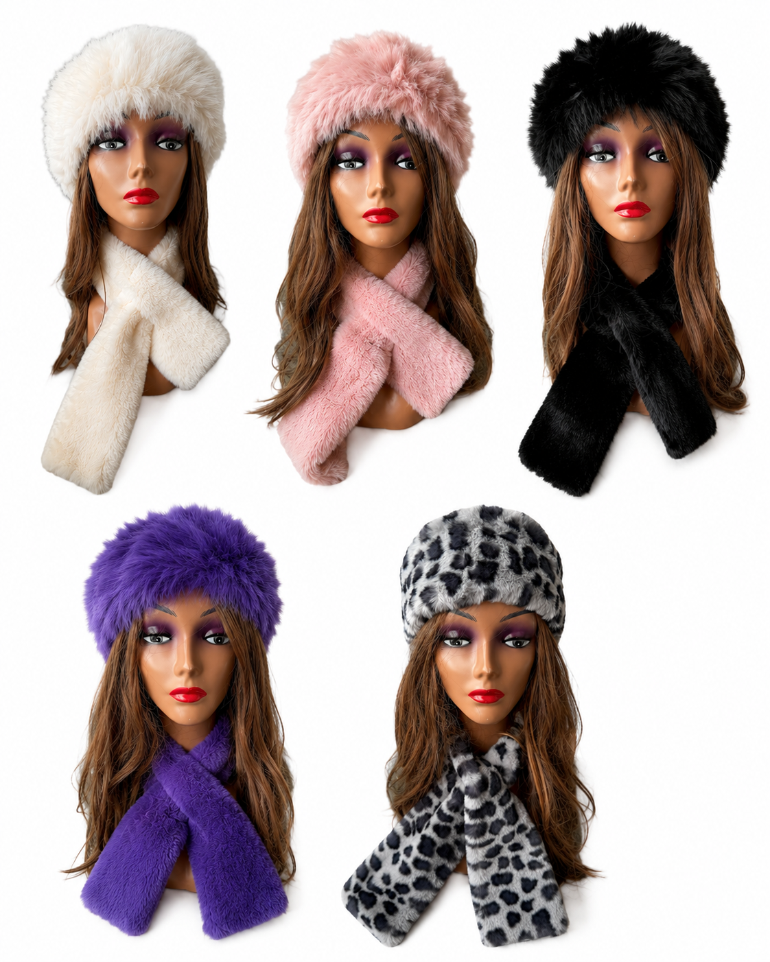 SALE
Fur Sets Hat & Scarf