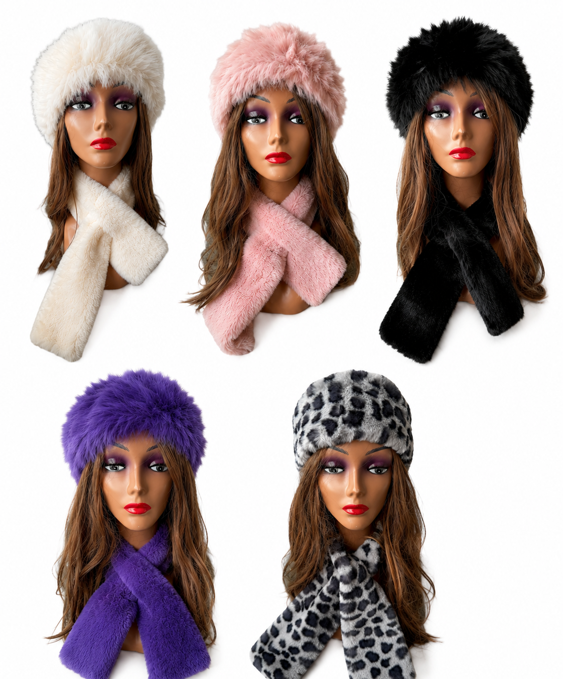 Gorgeous Fur Sets. Comes in 5 colours. Great for Winter.