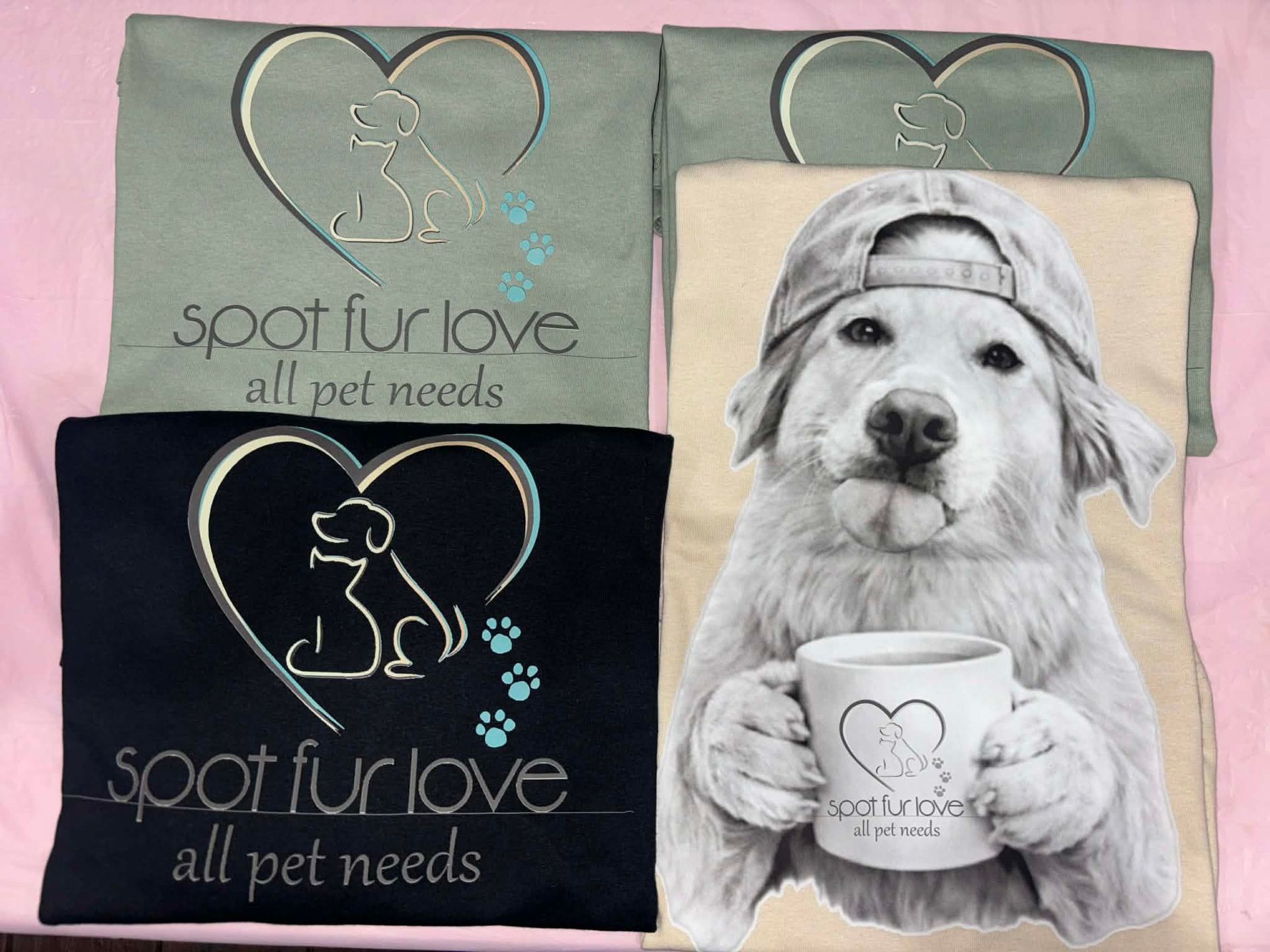 Tops with dog-themed designs: