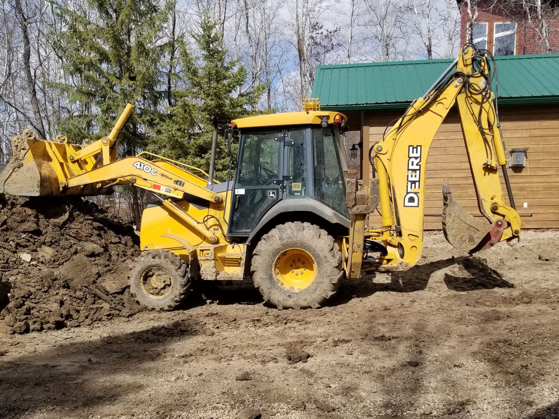 excavation and trench line digging