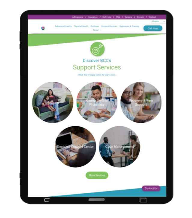 This Responsive Design Web Page was Designed for Berks Counseling Center