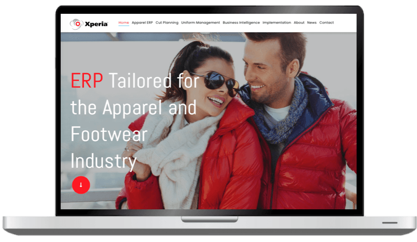 Web Design for Software Companies, Like This Website for Xperia Solutions, near Allentown, PA