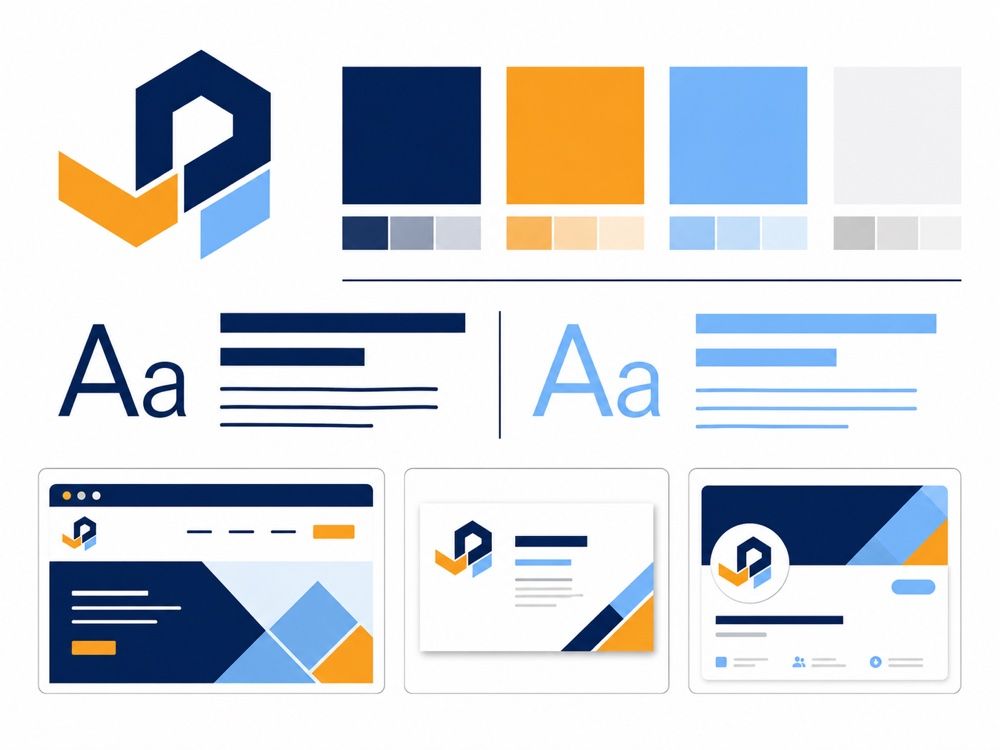 PMI branding services — a consistent brand identity and style guide applied across web, print, and social for Berks County and Lehigh Valley businesses