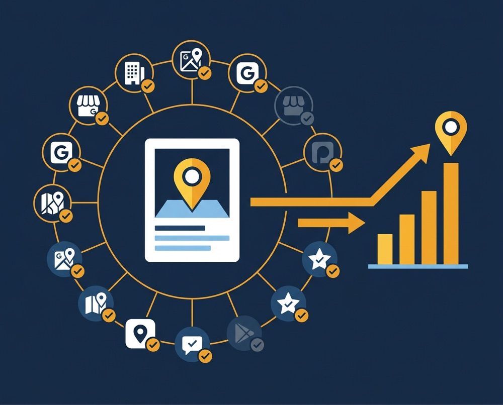 PMI free local SEO analysis — checking Google Business Profile and directory listings to lift Map Pack visibility for Berks County businesses.