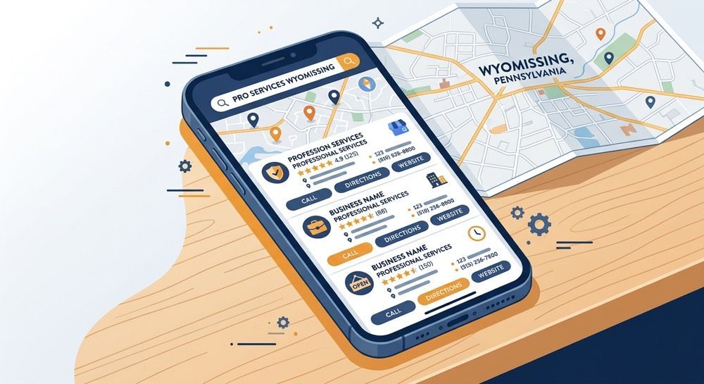 Smartphone showing a ride-hailing app on a desk beside a city map, in blue and orange tones