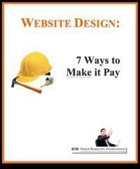 Cover of the PMI ebook Website Design: 7 Ways to Make it Pay, offered with the tip on creating original content
