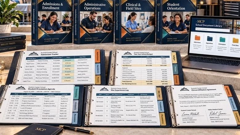 MCP vocational school and curriculum warehouse resources