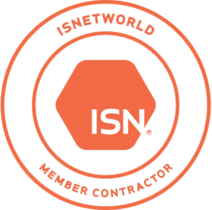 A logo for isnetworld member contractor