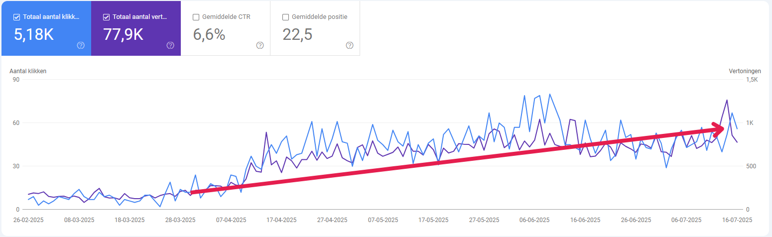 SEO resultaten