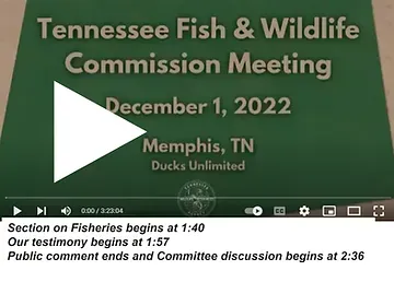 A video of the tennessee fish and wildlife commission meeting