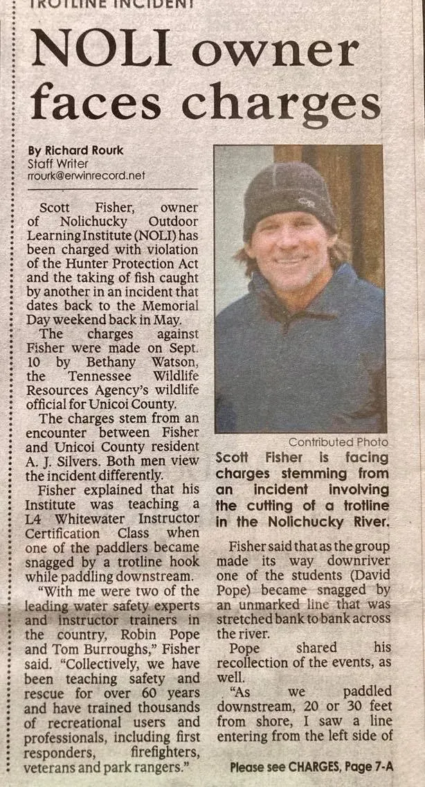 A newspaper article about noli owner faces charges