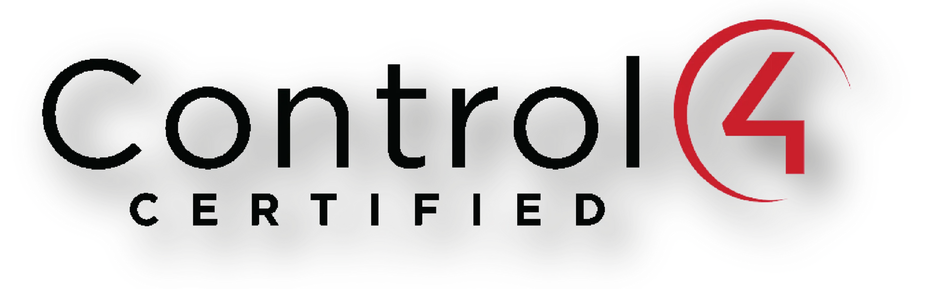 Control4 Certified logo in black and red on a white background