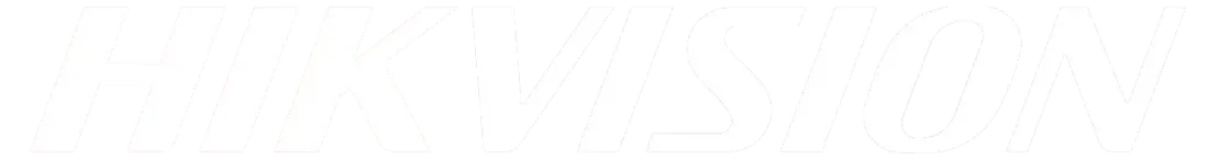 White Hikavisionlogo for security solutions provided by Specialized Communications Solutions