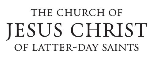 Text logo: The Church of Jesus Christ of Latter-day Saints.