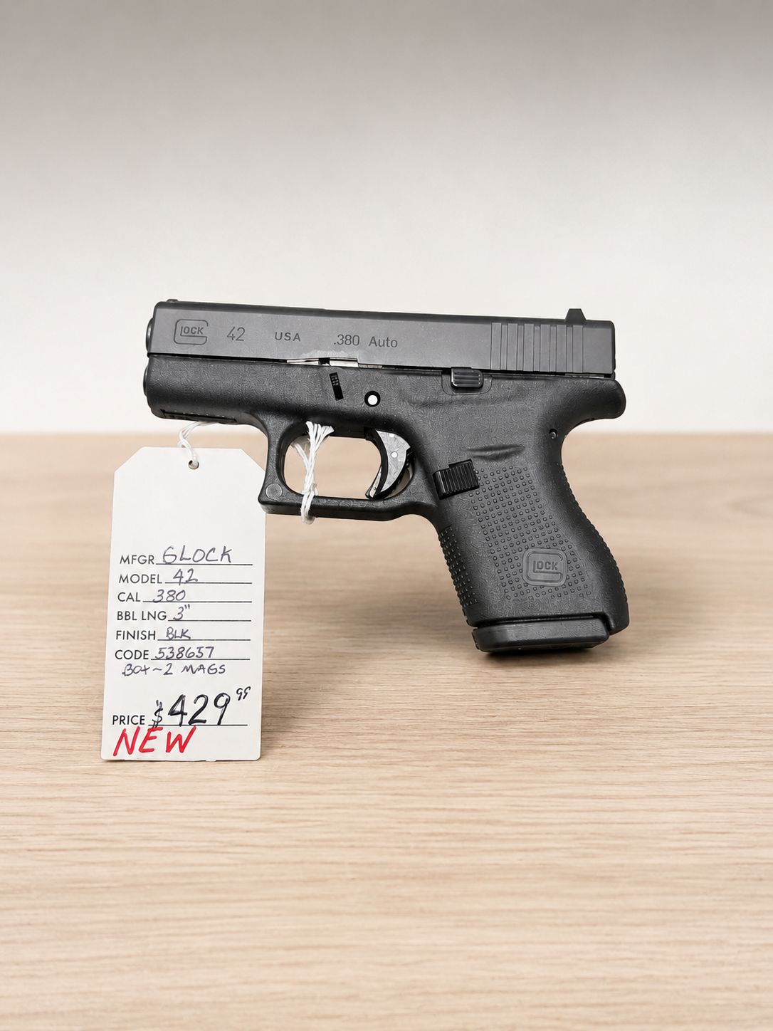 Glock 42
.380 ACP