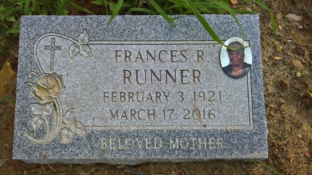Tombstone with name 