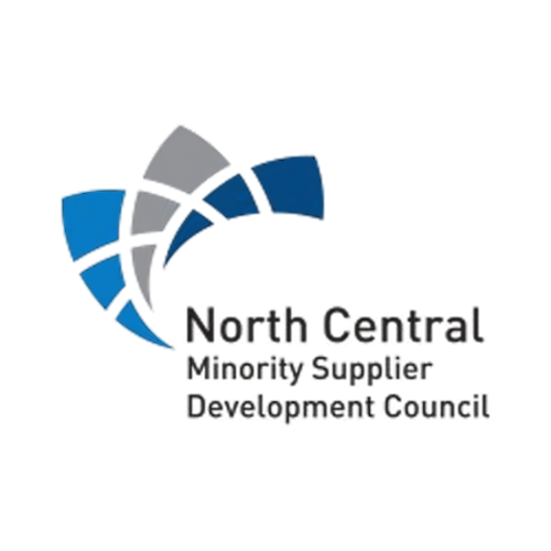 A logo for the north central minority supplier development council