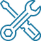 crossed screwdriver and wrench icon