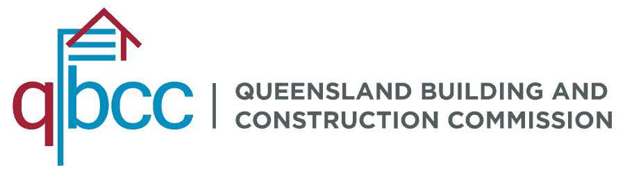 The logo for the queensland building and construction commission