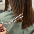 Precision scissors trimming healthy hair ends