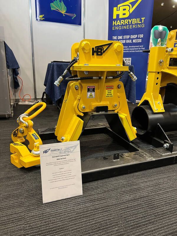 Harrybilt Engineering AusRail December 2022 Equipment Display