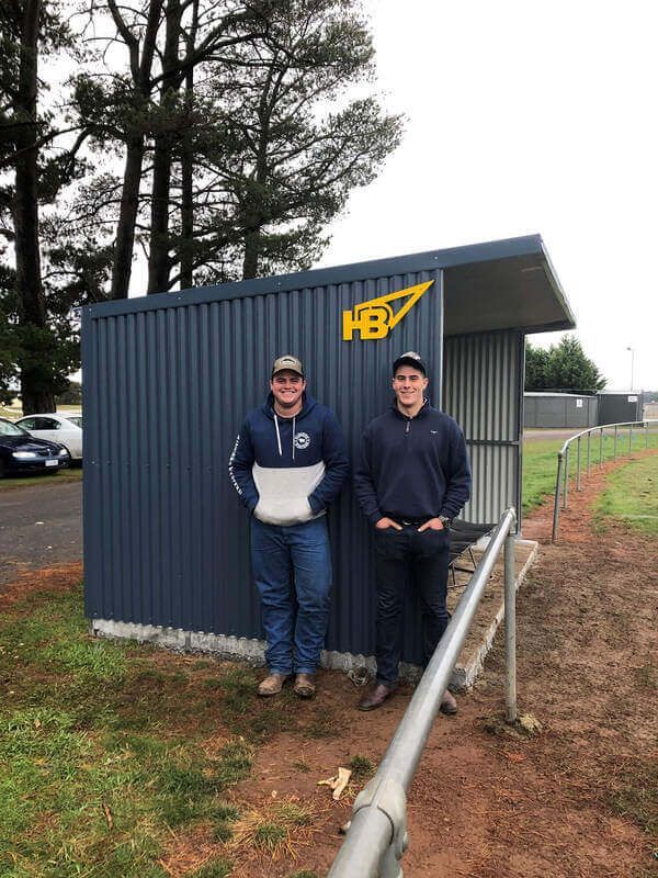 Custom Football Club Visitor Shelter from Harrybilt Engineering