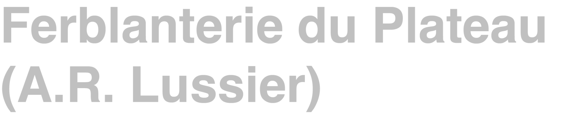 Ferblanterie du Plateau (A.R. Lussier) logo