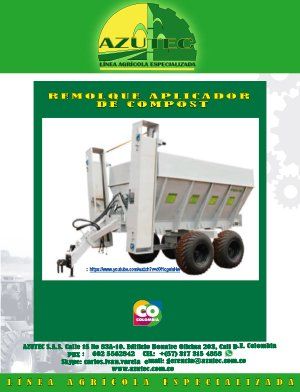 Abonocultivadora con escarificadores y rolos, discos o rejas