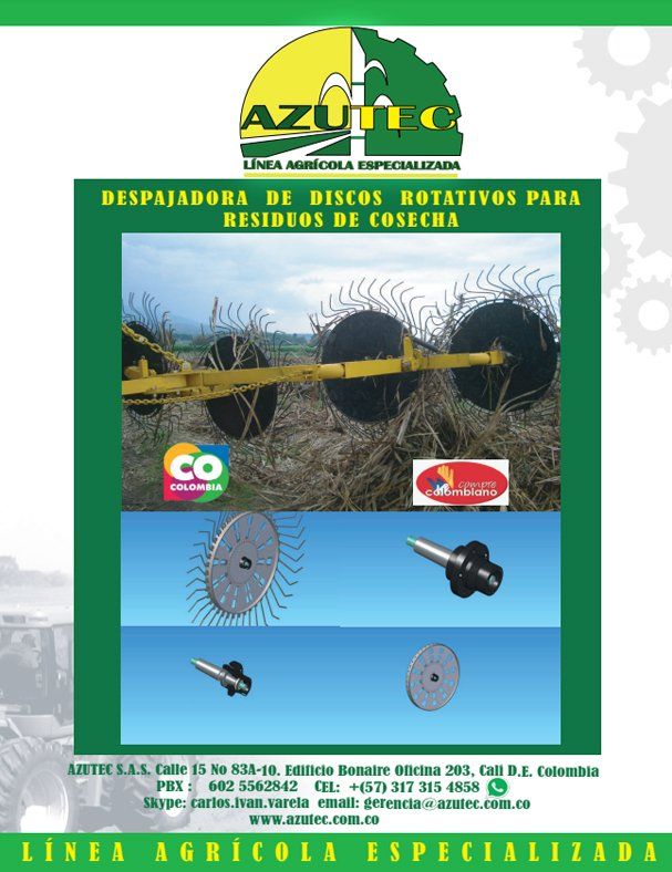 AZUTEC S.A.S - despejadora-de-discs-rotativos