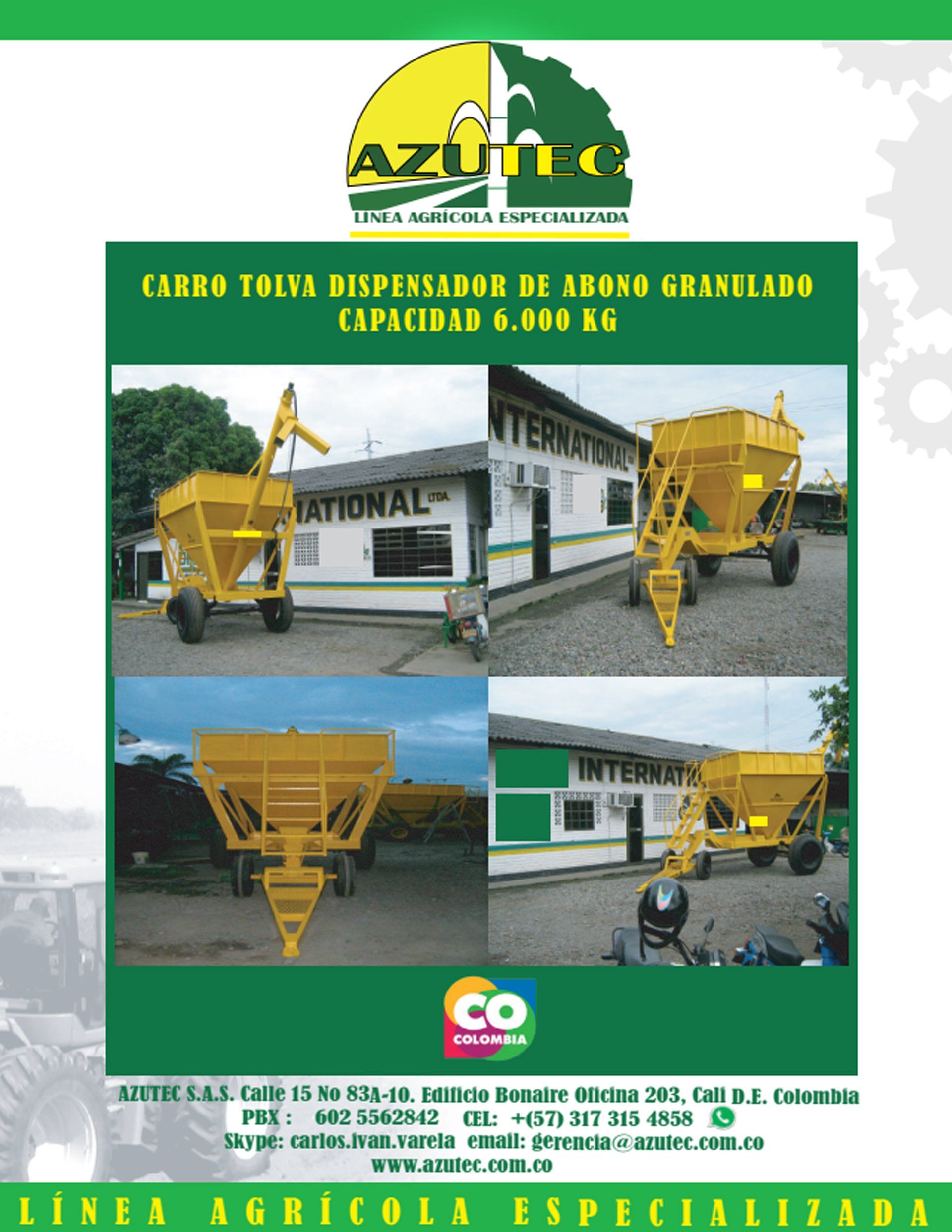 AZUTEC S.A.S - carro-tolva-dispensador