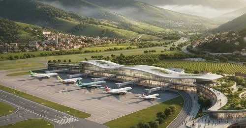Assinatura do início das obras do novo aeroporto da Vila Oliva, em Caxias do Sul