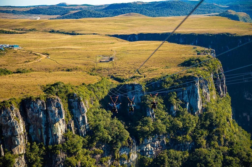 Tirolesa em Cambará do Sul