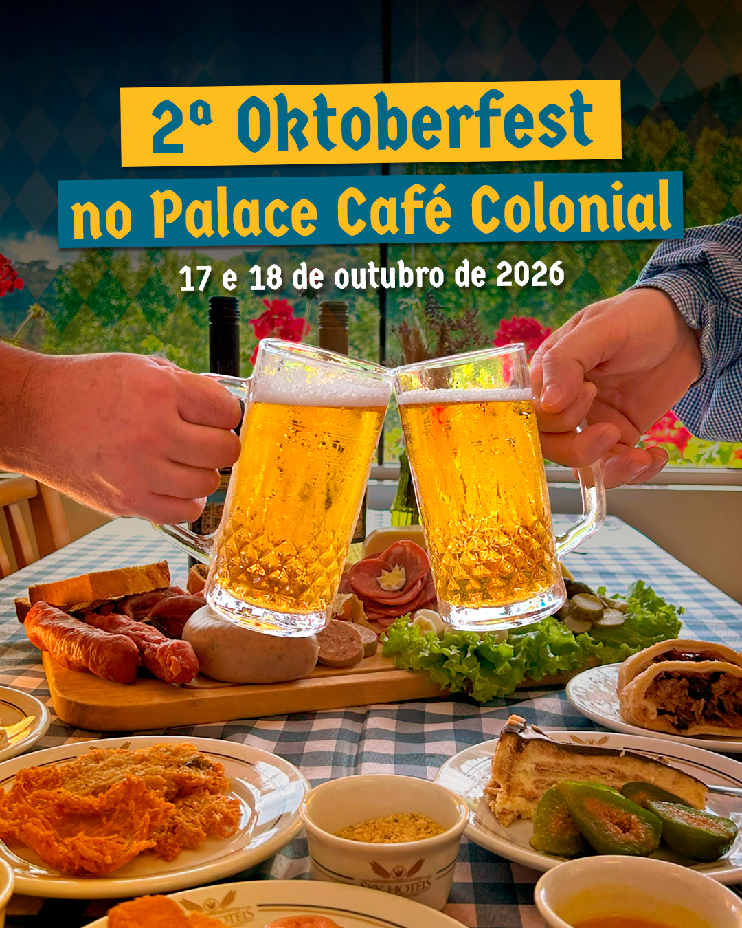 Oktoberfest em Gramado é no Palace Café Colonial! 