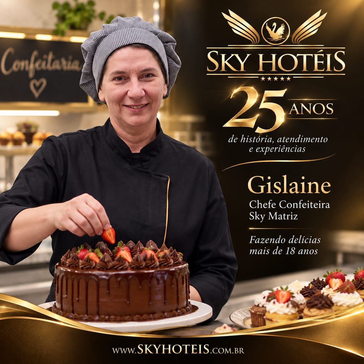 Depoimento emocionante Gislaine de  Fátima Ritter confeiteira do Hotel Sky Matriz Gramado