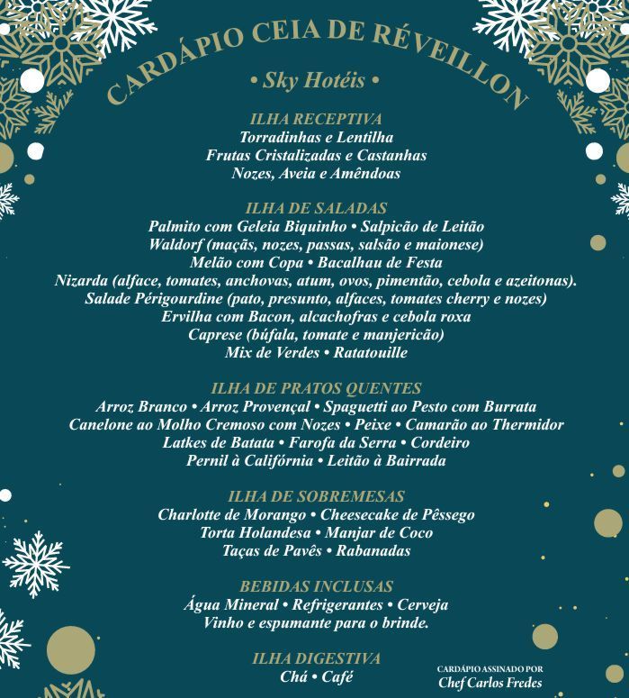Ceia de Réveillon em Gramado