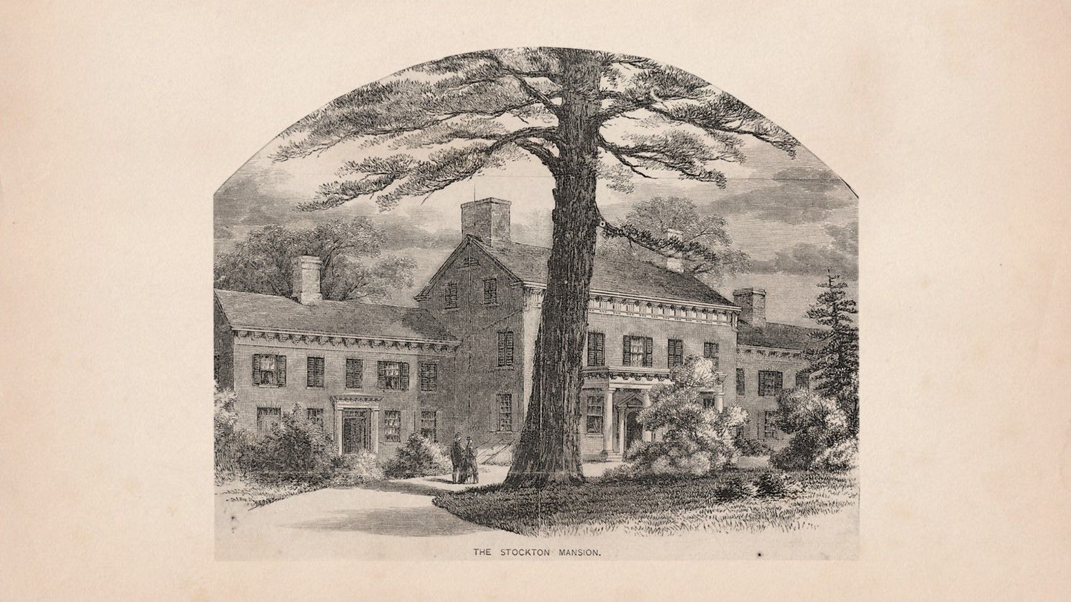 The Stockton Mansion, unknown artist. Appleton’s Journal, December 25, 1875.