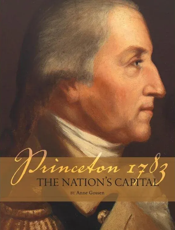 Portrait of a man in profile, with the text 