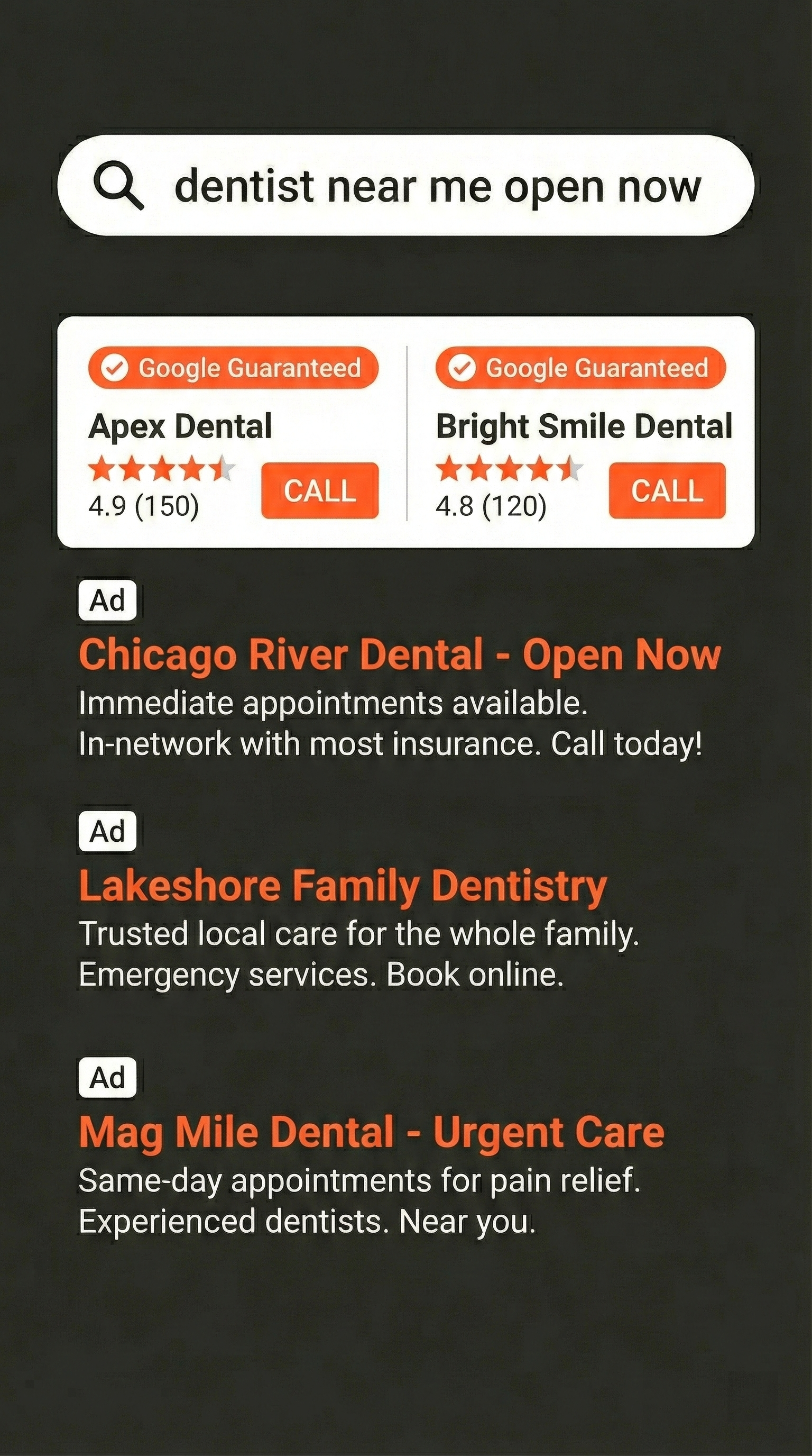 dentists near me open now