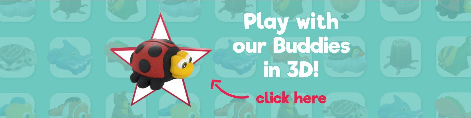 play with our buddies in 3d image