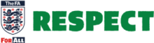 A logo for the fa that says respect for all