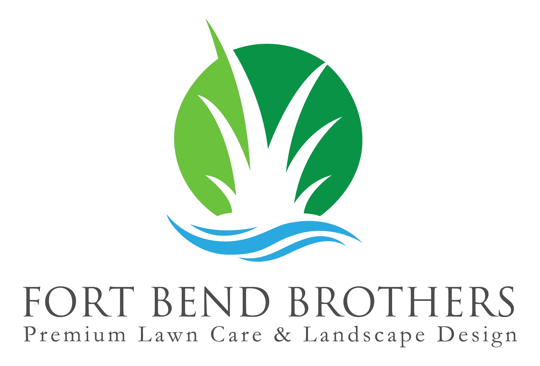 The logo for fort bend brothers premium lawn care and landscape design