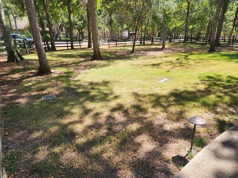 A park with a lot of grass and trees